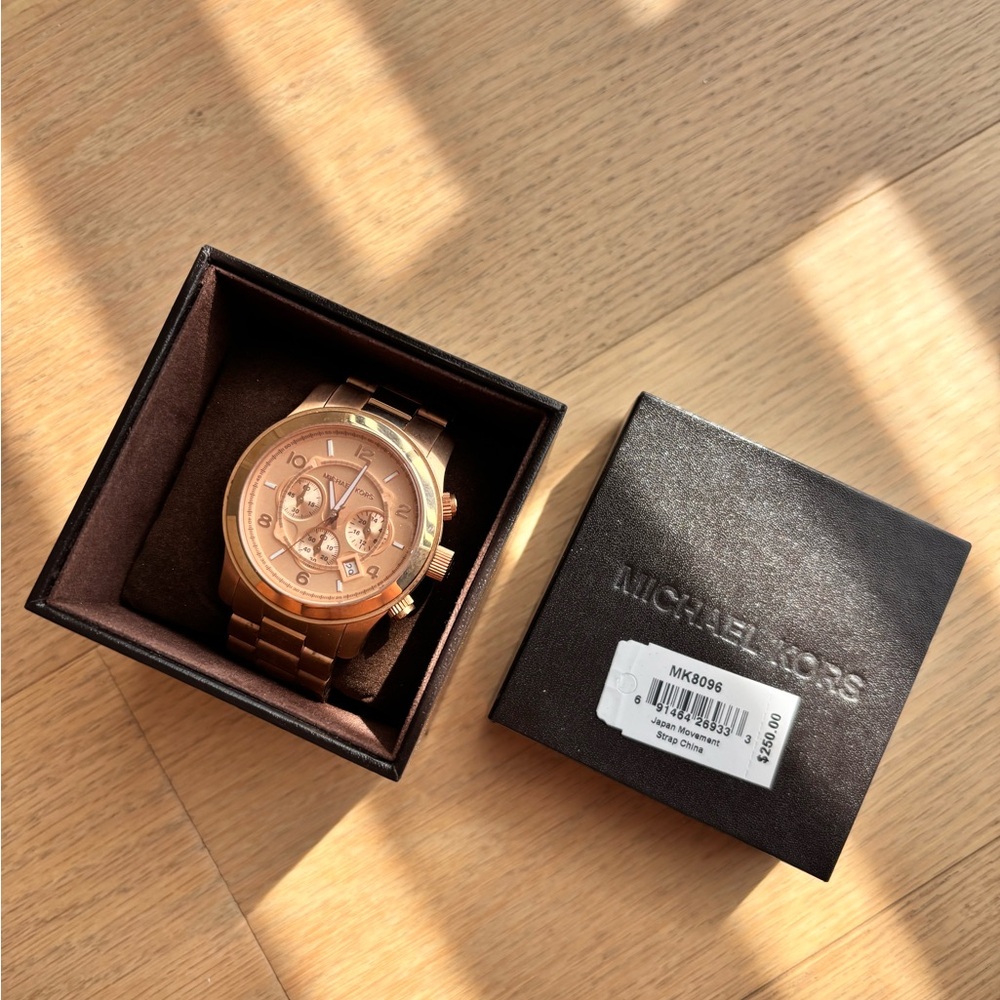 Michael Kors Radiant Rose Gold Chronograph Watch